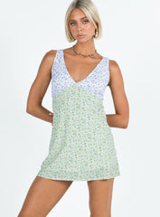 Nellie Mini Dress Two Tone Multi