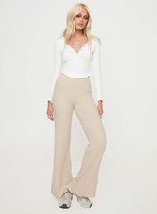 Montana Knit Pants Cream