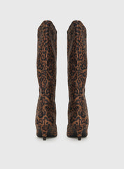 Billini Jovie Knee High Boots Leopard