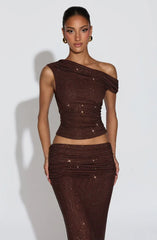 Aveda Top - Plum Brown