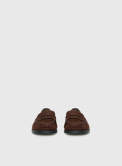 Therapy Albert Faux Suede Loafers Brown