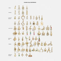 Gold Number Cluster Charm - 7